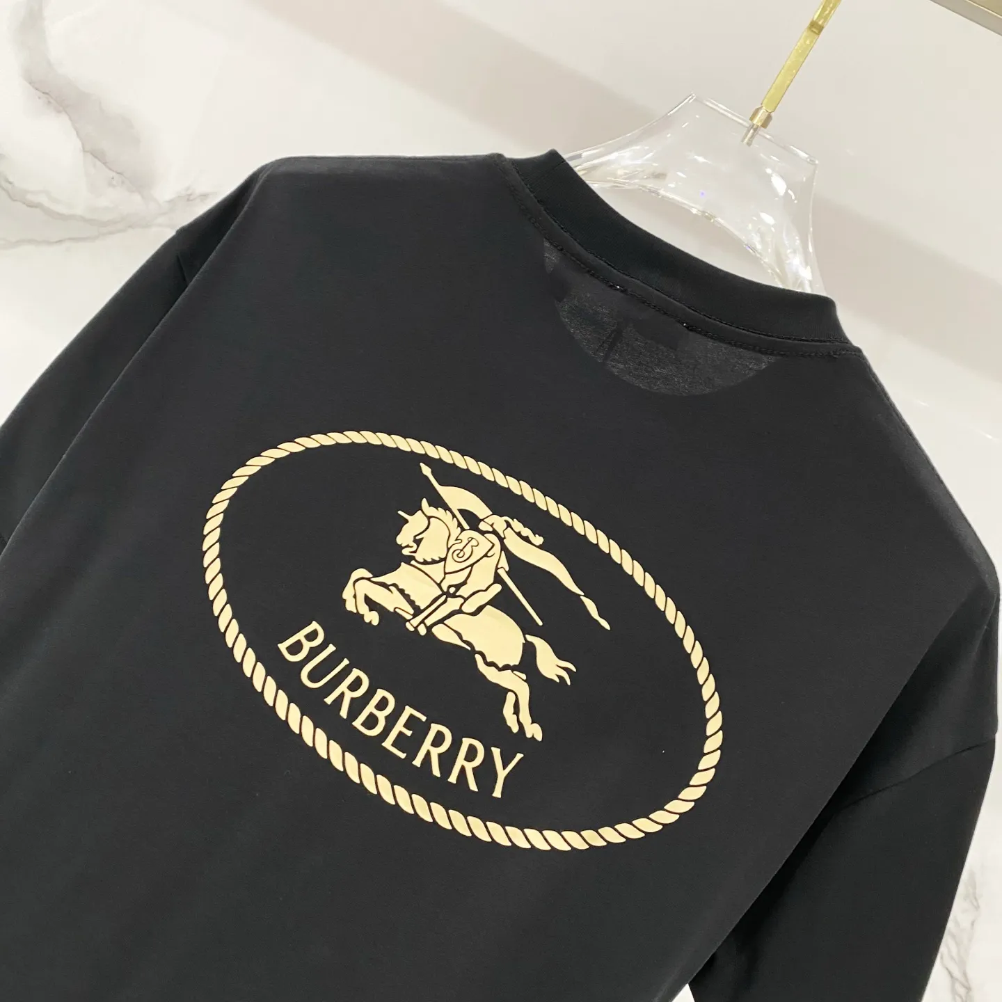 BURBERRY/ - 260 T LOGO Quality 100 ％ Versatile Size:XS-L :Black.White.Khaki
